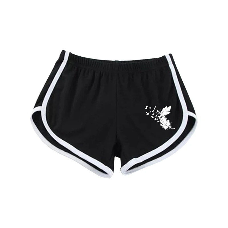 Verão simples shorts mulher casa yoga praia calças lazer feminino esportes shorts ao ar livre indoor