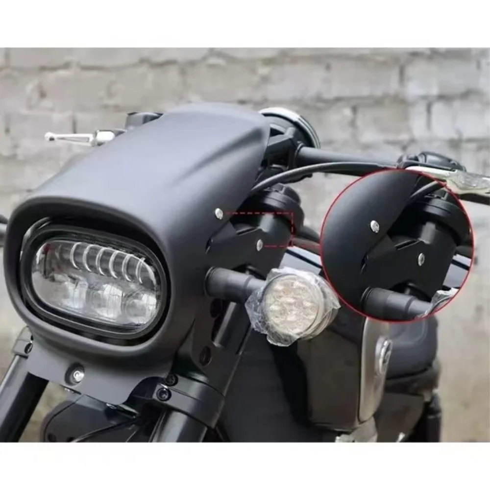 For QJMOTOR QJ SRV600 Motorcycle Accessories deflector cover Protection Cover Lampshade Headlight Guard For SRV 600 600SRV