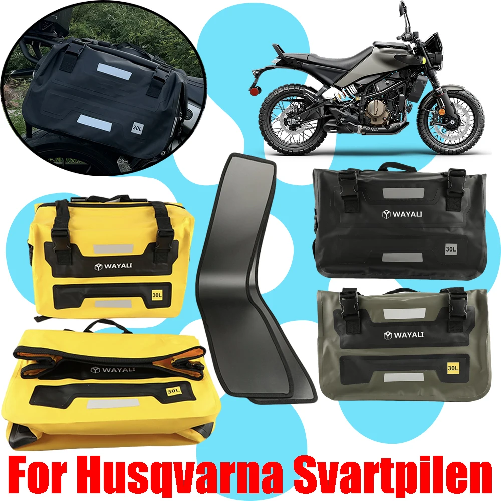 

For Husqvarna Svartpilen 125 200 250 401 701 Motorcycle Saddlebag Pannier Quick Release Luggage Storage Bag Seat Bag Waterproof