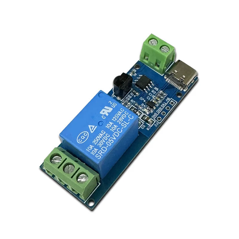 N15R-2X Infrared Remote Control Single Relay Module Self-Locking Tapping Multi-Functional Convenient Portable Utility Module