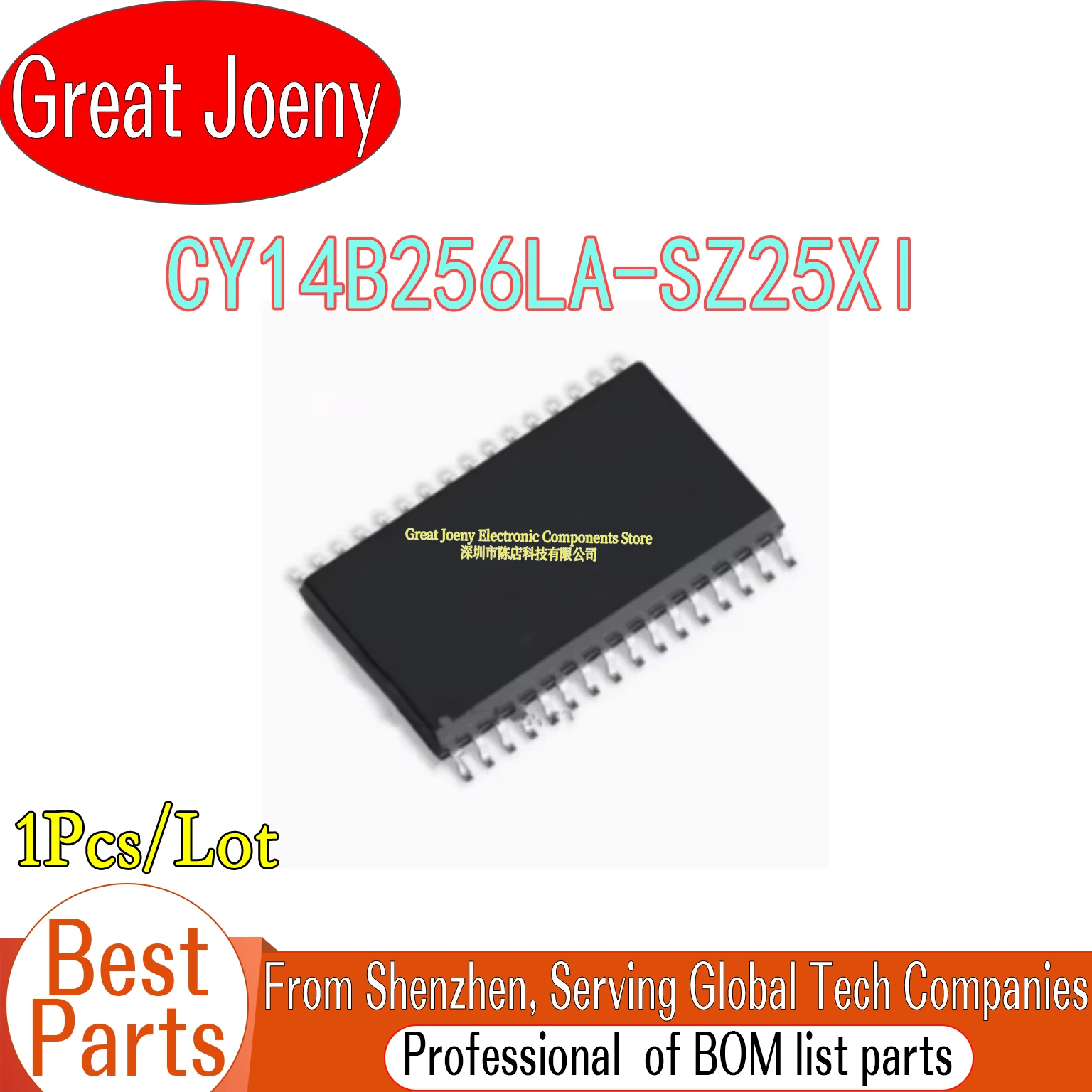 

100% New Original CY14B256LA-SZ25XI CY14B256LA IC Chipset SOP-32