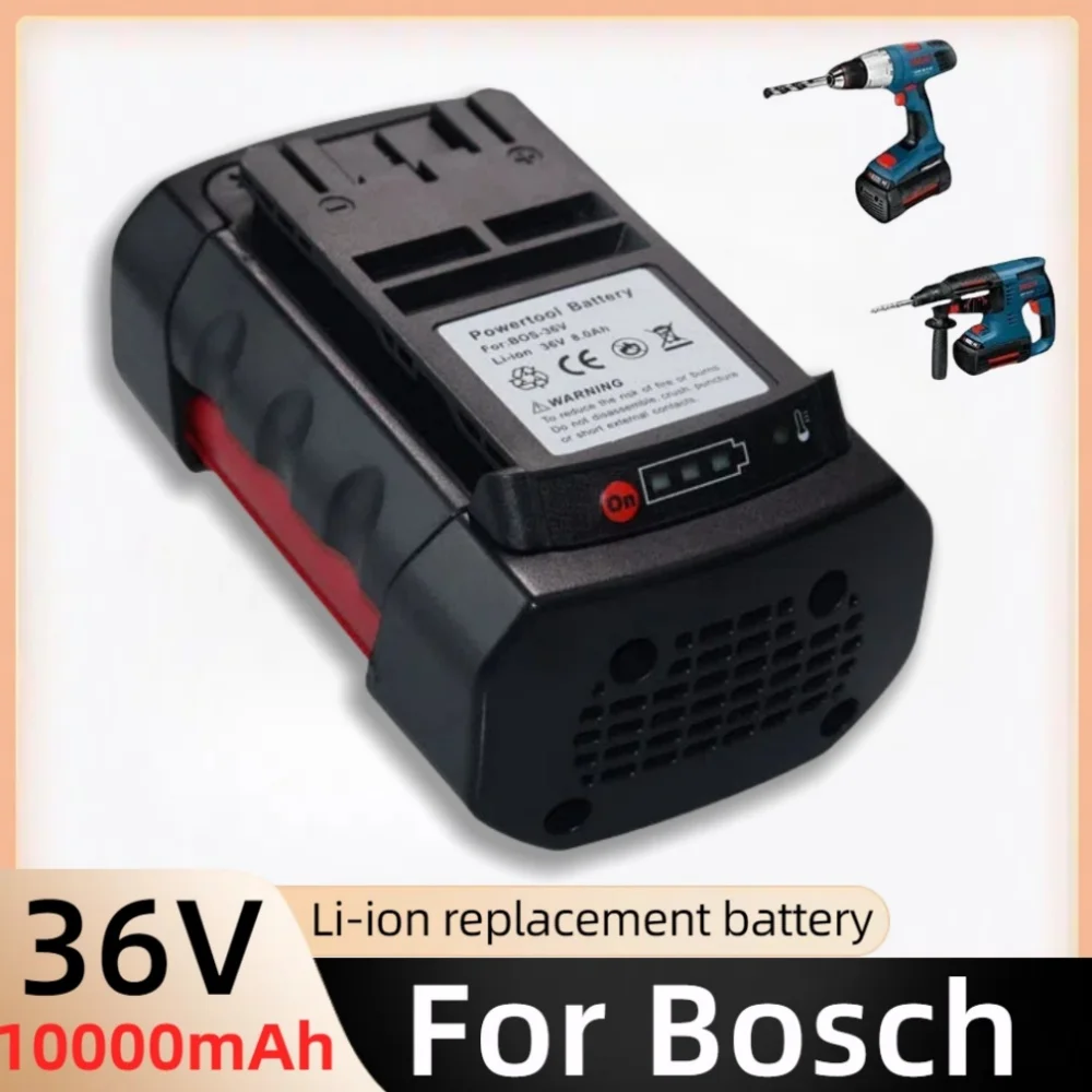 36V 10000mAh Li-ion Battery For Bosch BAT810 BAT836 BAT840 GBH36V-LI Power Tools Replace