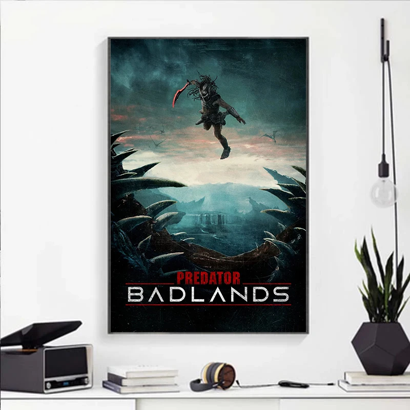 جديد P-Predator Badlands ملصق الفيلم قماش اللوحة Printwall صورة فنية لغرفة المعيشة ديكور المنزل كوادروس