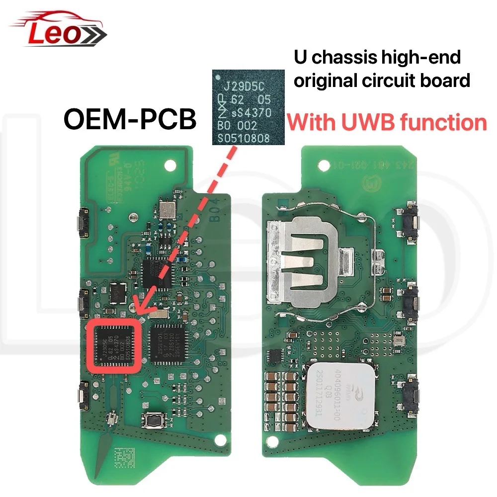 For BMW U Chassis Key OEM-PCB with UWB Function 433.2-434.6MHz 49chip For BMW X1 X2 IX1 IX2 U06 U10 U11 U12 U25 MINI Countryman