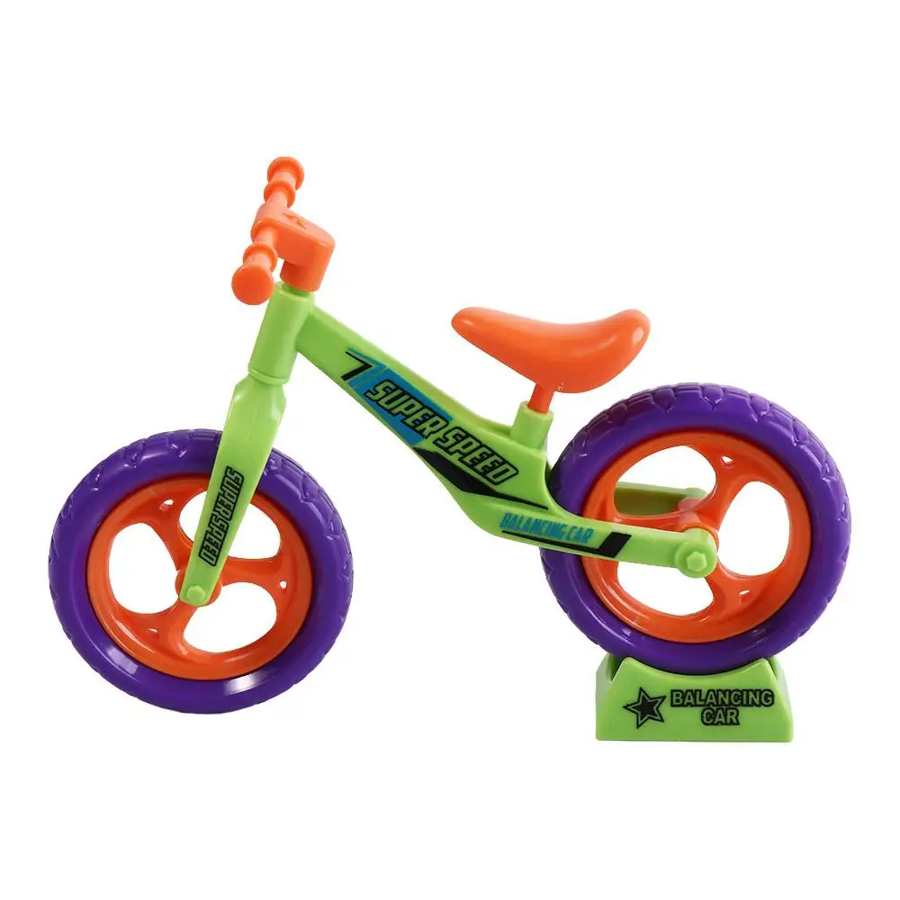 Plastics Assembled Balance Car Ornaments Balance Car Radish Bike Radish Mini Bike Sport Game Mini Movable and Sliding Bicycles