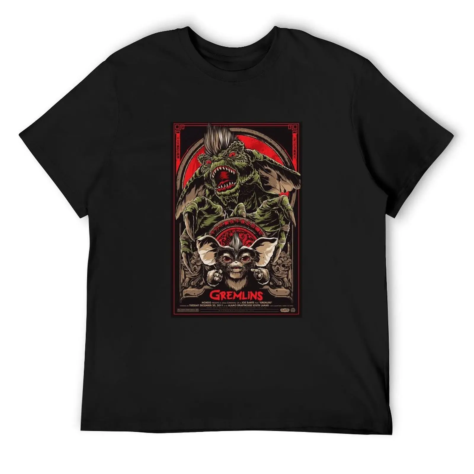 

Gremlins (1984) Poster T-Shirt plus sizes sports fans blacks graphics clothes for men
