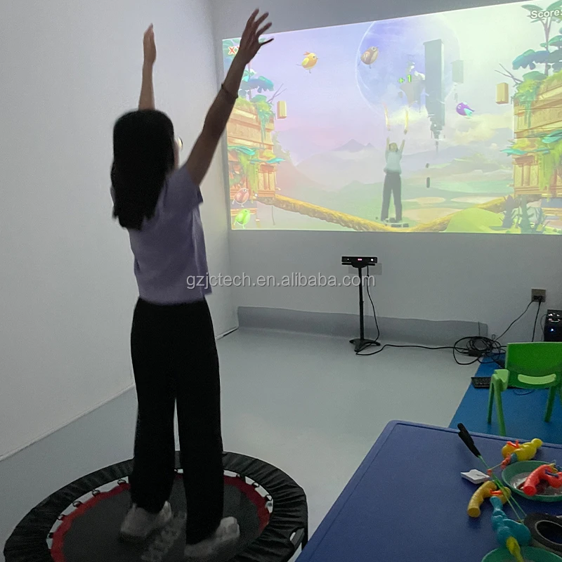 AR Game Jump Trampoline Interactive Floor Games Trampoline Interactive Projection