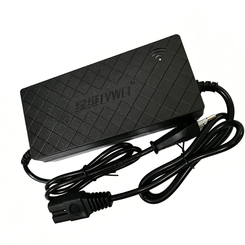 60V Smart Lithium Battery Charger AC220V For 16S 10AH 12AH 20AH 60V Electric Car Wheelbarrow Output DC67.2V 2A T Connector