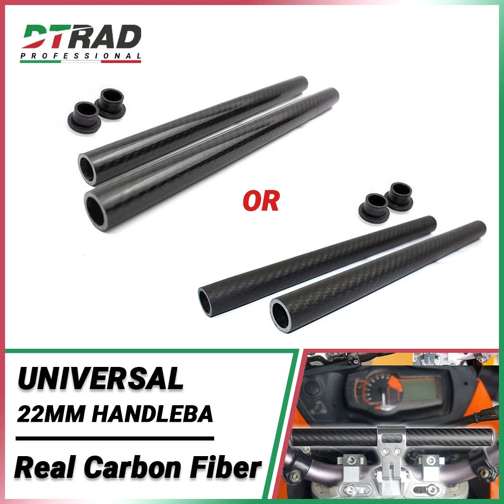 

Carbon Fiber 22 mm 7/8" Handlebar Handle Bar Clip Tube Moto Racing Handlebar Tube Off-Road Motorcycle Universal Replacement Kits