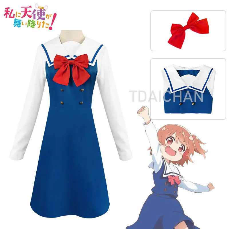 

Anime Wataten! An Angel Flew Down To Me Shirosaki Hana Hoshino Hinata Dress Sailor Suit School Uniform Cosplay Costume Role Play