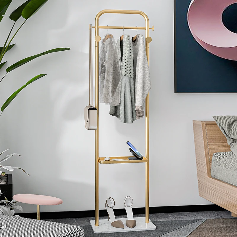 

Stylish Hangers Light Luxury High-grade Clothes Hanging Living Room Italian Style Hangers Perchero Family Storage Furniture