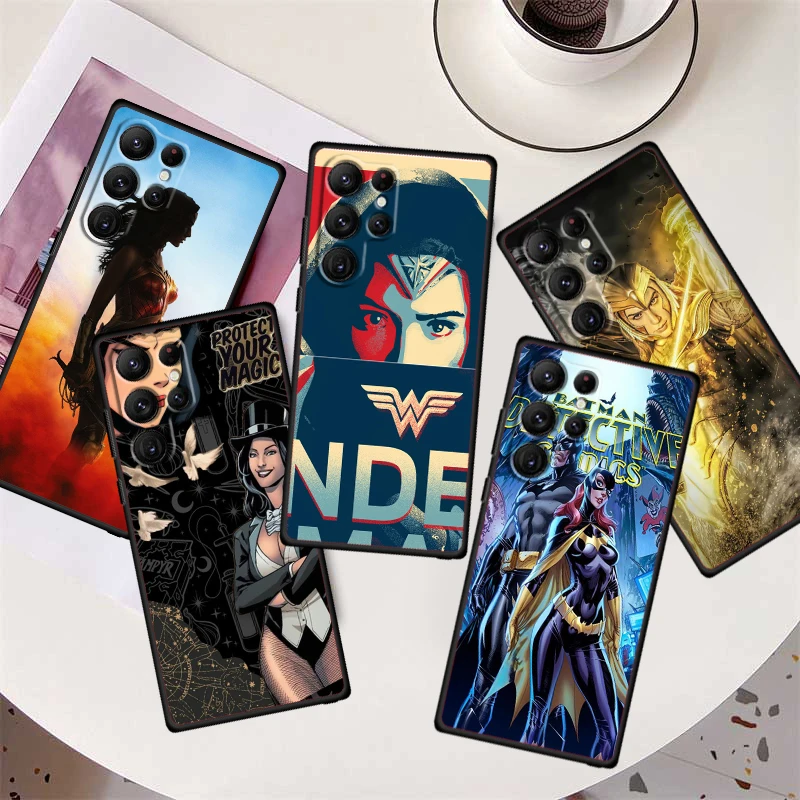 Z-Zatannas W-Wonders Woman Cool For Samsung Galaxy S24 S23 S22 S21 S20 FE S10 S10E Plus Ultra Pro Lite 5G Black TPU Phone Case