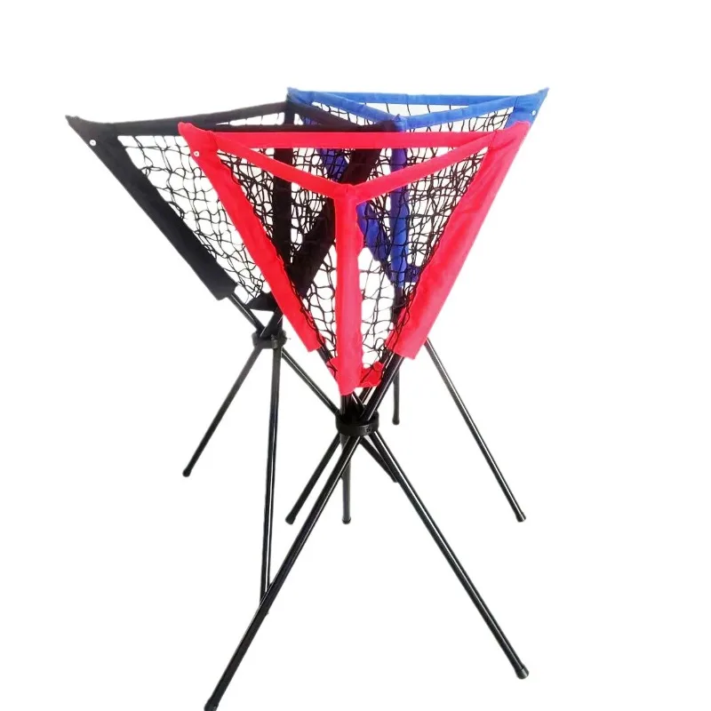

Portable Tennis Baseball Softball Triangle Rack Outdoor Team Building Baseball Training Storage Baseball Net Pocket