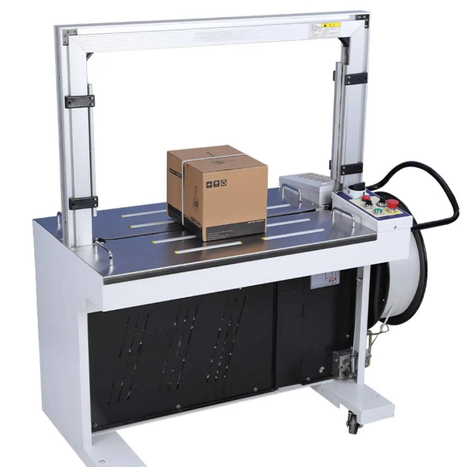 Automatic PP Pet Strap Band Strapping Machine Carton Box Belt Strapping Packing Machine