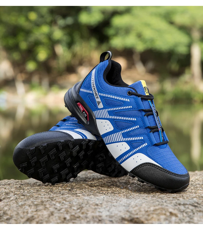 Herren Outdoor-Radschuhe, wasserdicht, rutschfest, Outdoor-Wanderschuhe, Outdoor-Taktische Trainingsschuhe, Wander- und Campingschuhe – Detail 35