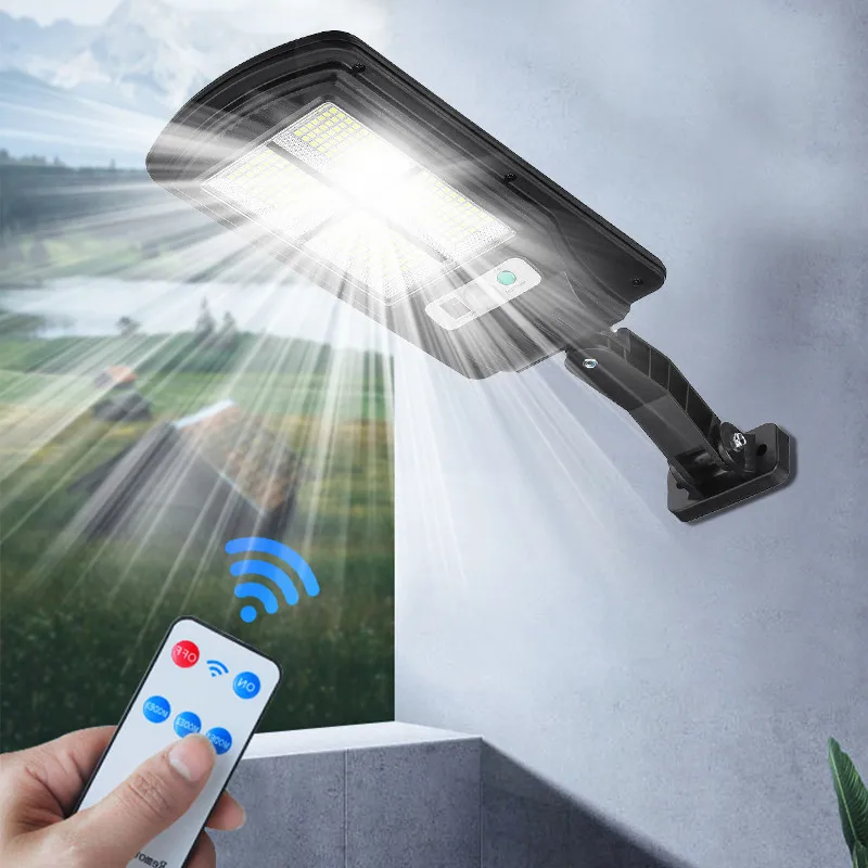 

Мощный светодиодный солнечный уличный светодиодный настенный светильник для двора, перезаряжаемый индукционный светильник для человеческого тела, сад, терраса, гаражная дверь, уличное освещение