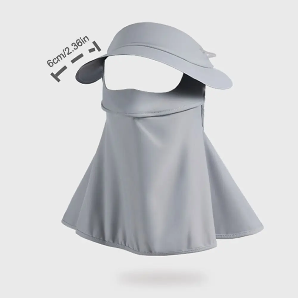 Fashion Ice Silk Sun Protection Mask UPF50+ 3D Anti-UV Neck Scarf Dustproof Breathable Sunshade Face Mask Cycling