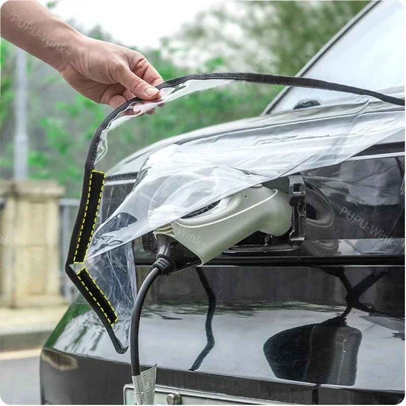 1Pc EV Charging Port Rain Cover for BYD Atto 3 Seal Dolphin Sealion 6 Yuan Plus Seal U Tang Seagull Waterproof Charger Protector