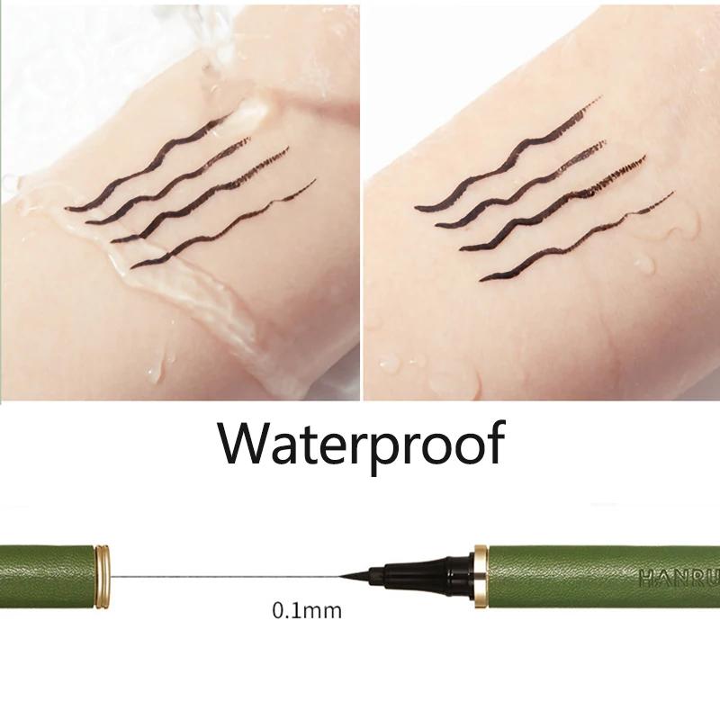 0.1mm Slanke Eyeliner Langdurige Vloeibare Eyeliner Pen Waterdicht Glad Liggen Zijderups Ogen Liner Potloden Oogmake-up Gereedschap 1pc