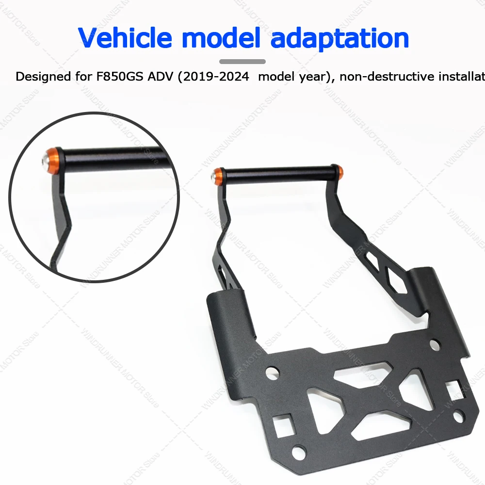 For F850GS ADV 2019-2024 F850GS 2023 2024 F850GS ADV Motorcycle Accessories Mobile Phone Navigation Bracket Phone Holder 2