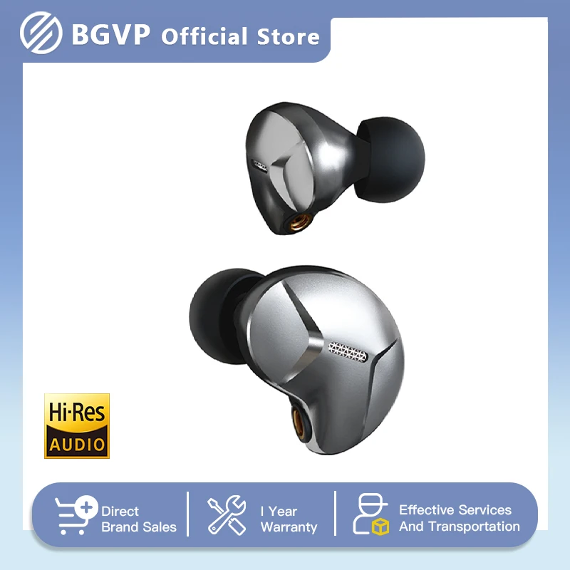 

BGVP ZERO In-ear Electrostatic Dynamic Earphones Balanced Bass Wired Headphones HiFi Monitor Gaming Earbuds With MMCX Cable