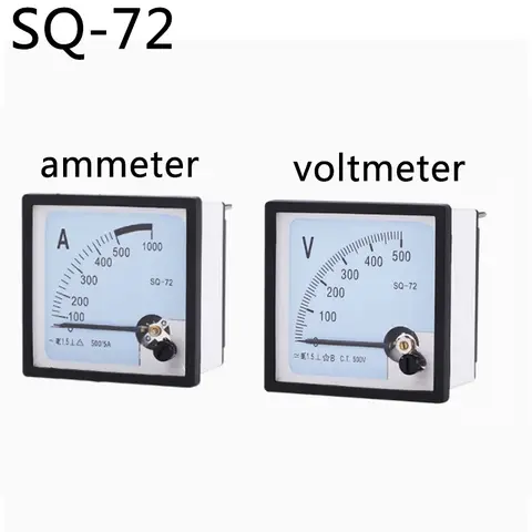 SQ-72 AC 전압계 전류계 100/5 500/5 200/5 300/5 AC250V 450V 45-55/65Hz 220V 380V 주파수 측정기 72*72mm