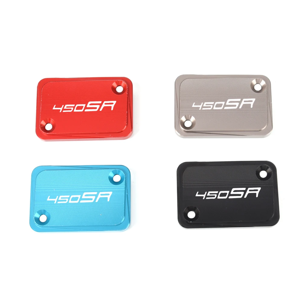 FOR CFMOTO CF MOTO 450SR 450 SR 2022 2023 2024 Motorcycle Aluminum Front & Rear Brake Clutch Fluid Reservoir Cover Cap Protector