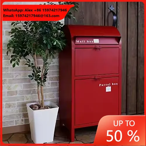 Anti-Theft Steel Document And Parcel Drop Cabinet For Outdoor Office Mail Collection