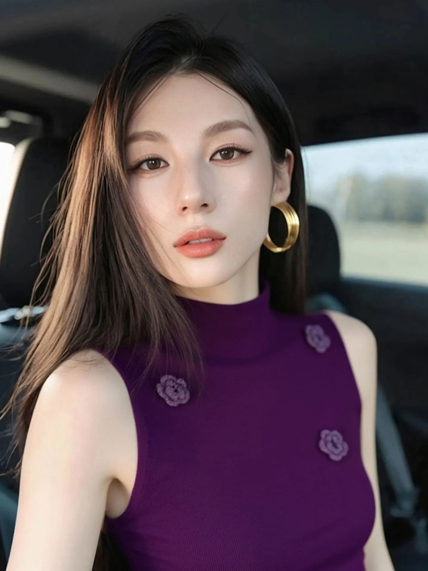 

Жилет Ele f с высоким воротником, женский вязаный топ с разрезом, тяжелая вышивка, осень-зима, модная внутренняя одежда для поездок на работу