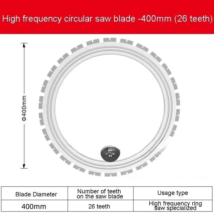 

High frequency dedicated ring, blade, diamond concrete ring cutting blade, AC8400/AC8500 blade size: 400mm/500mm