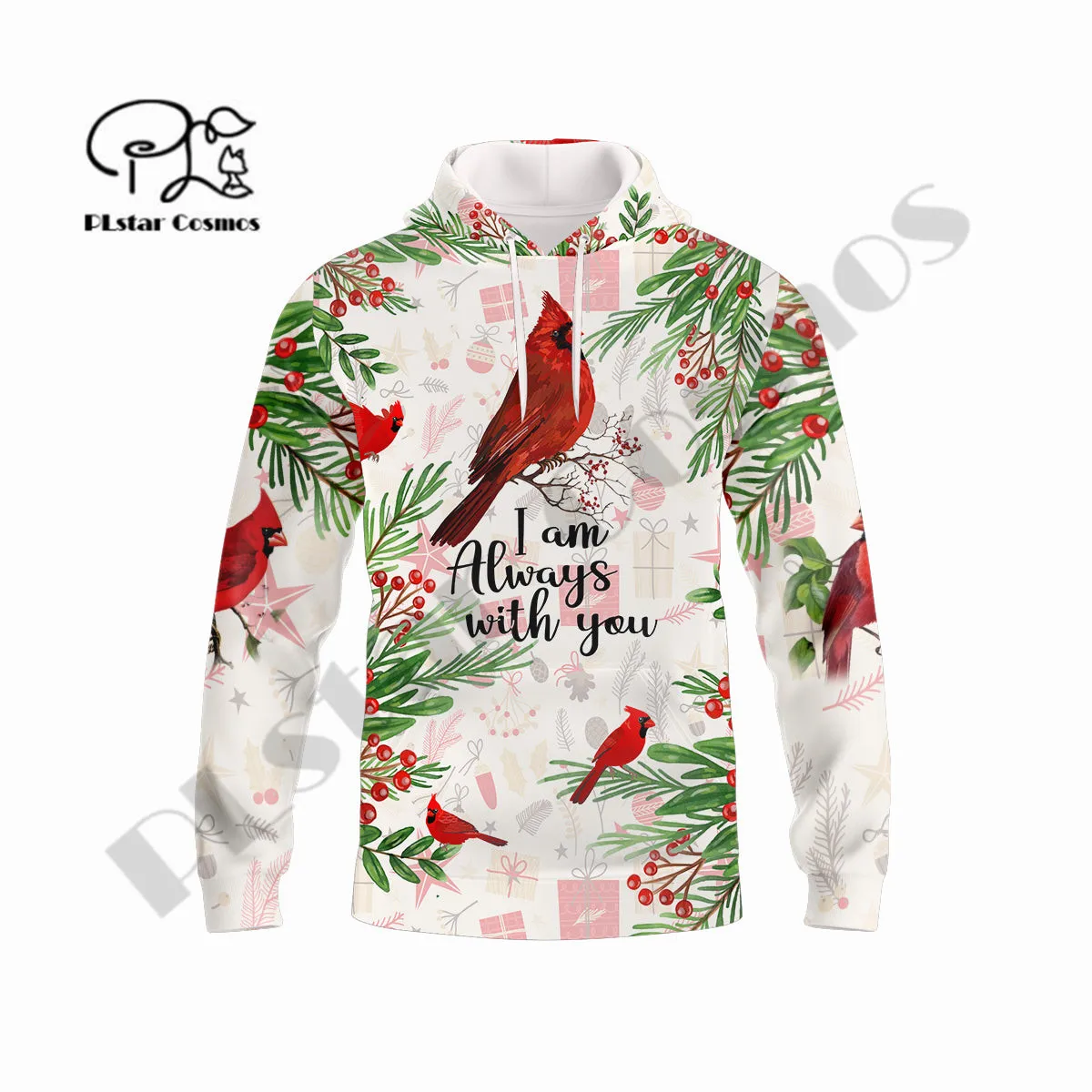 

PLstar Cosmos Newest 3DPrint Cardinal Mandala Flower Birds Harajuku Streetwear Casual Unique Unisex Hoodies/Sweatshirt/Zip B-5