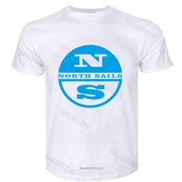cotton tshirt for boys Fashion brand t shirt mens loose Funny Men t shirt white t-shirt tshirts Black tee North Sails Logo