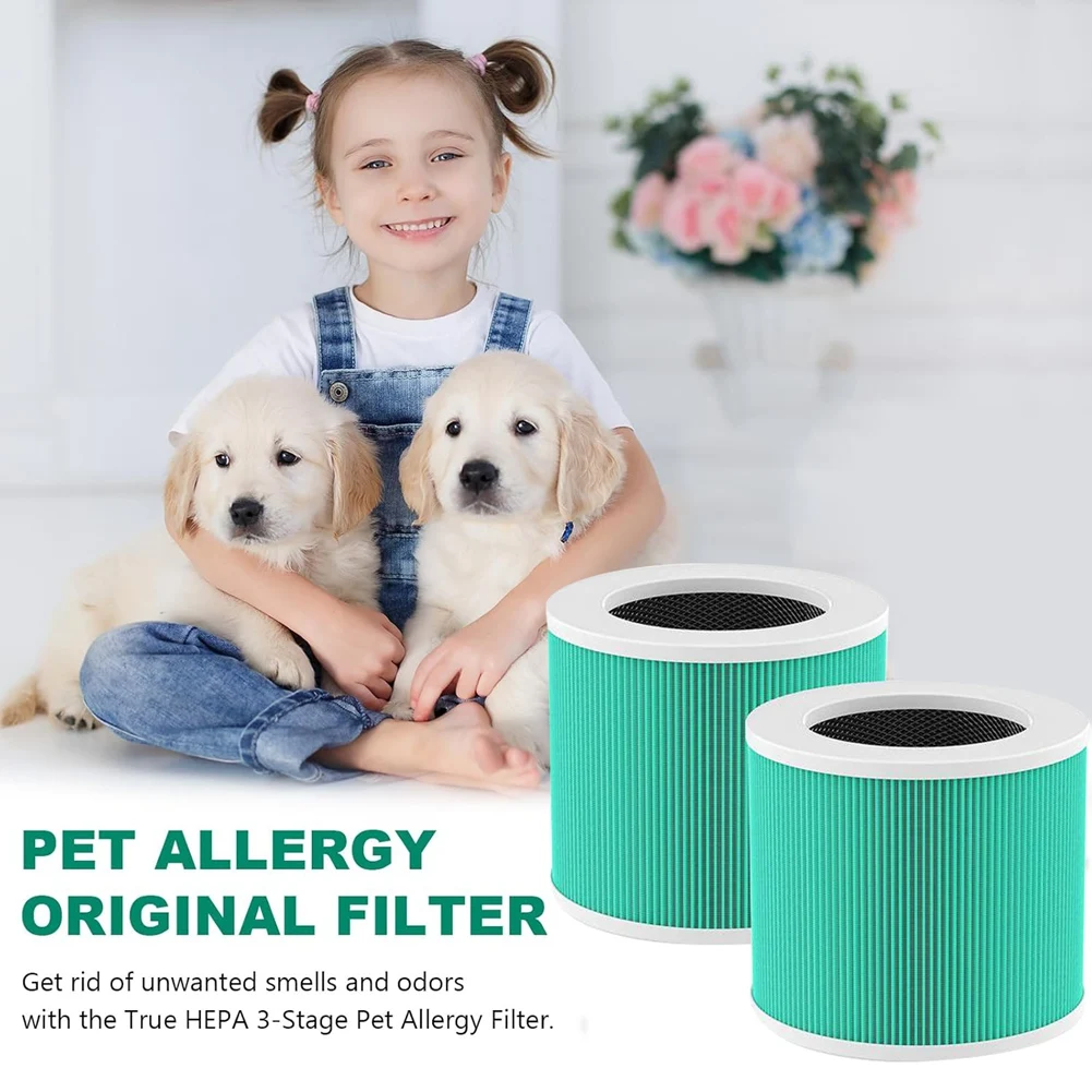 Gen Basic 4Pack HY1800 H13 True HEPA Replacement Filter For MORENTO/CHIVALZ/Loytio/AYAFATO/IOIOW HY1800 Purifier