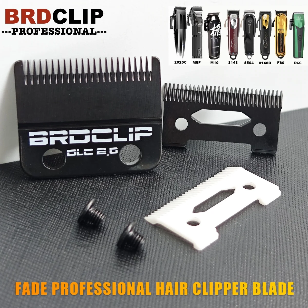 BRDCLIP DLC Replaceable Blade for 8148 R77F M10 M5 Professional Hair Clipper Ceramic Blade Hair Cutting Machine Accessories