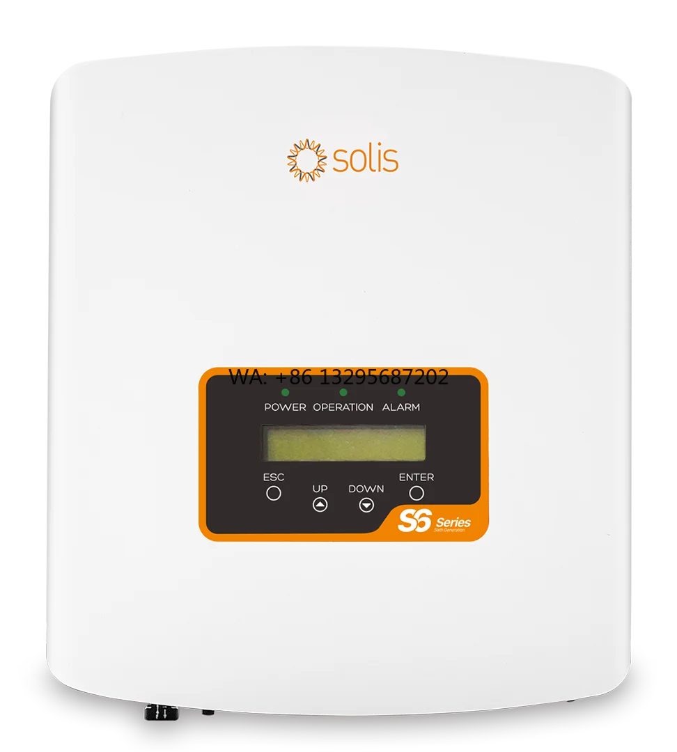 

Solis S6 Mini Single Phase Grid-Tied Inverter 0.7-3.6kW PV String Inverter for Residential S6-GR1P(0.7-3.6)K-M