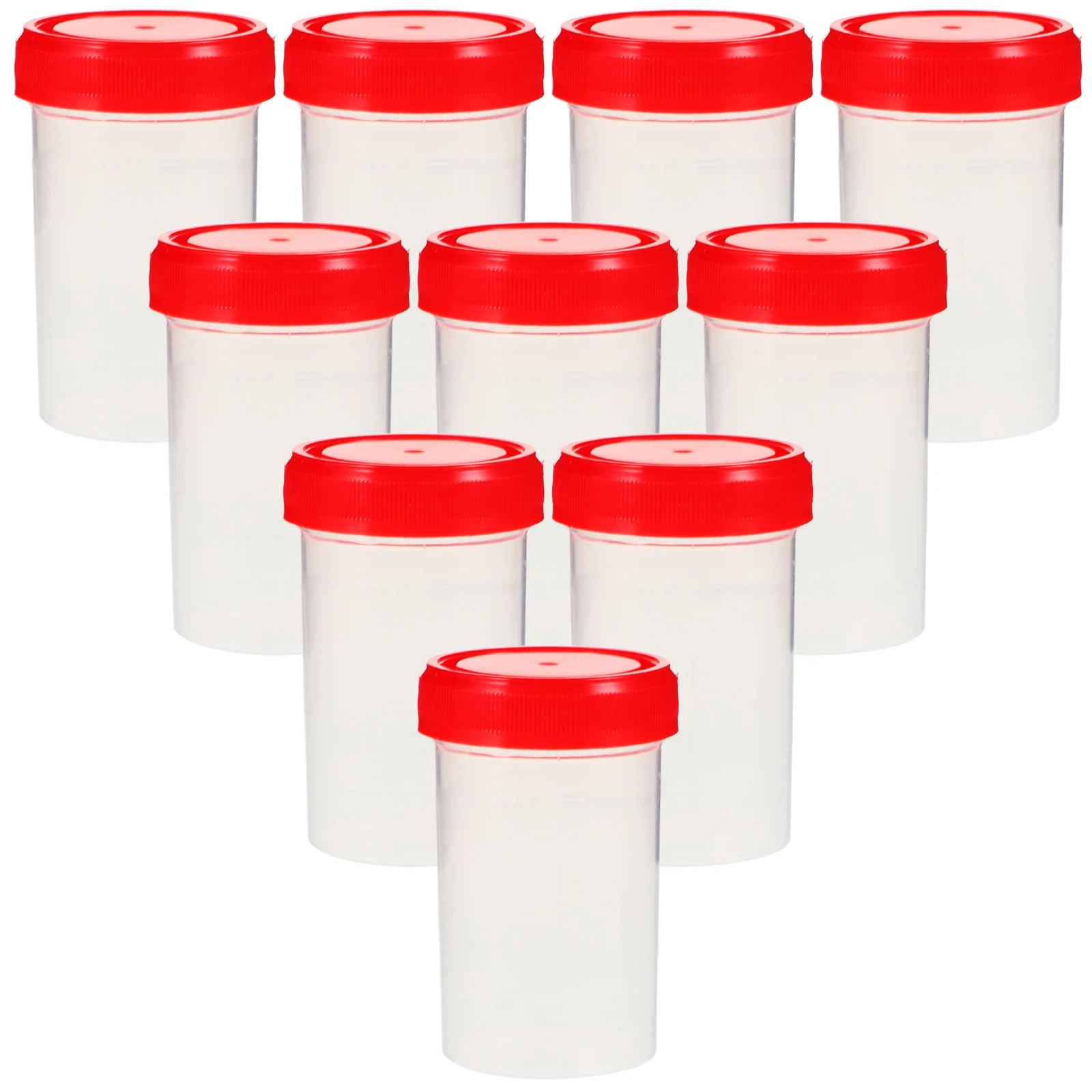 Pots d'échantillonnage de poulet en plastique pour hommes, tasse d'échantillonnage d'urine, collection standardisée, 15 pièces