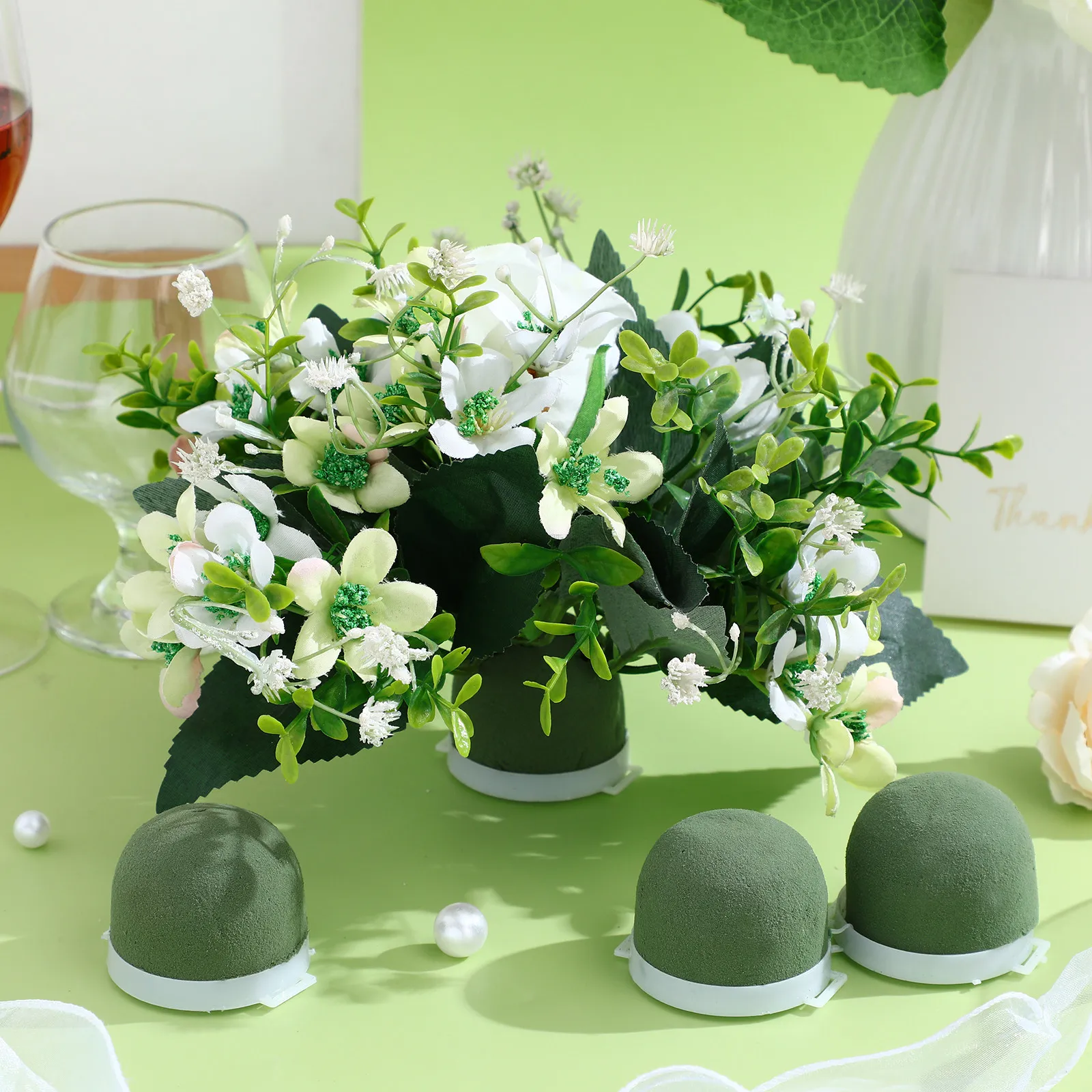 Lot de 12 mini supports en mou - Wedding Floral Supply avis et prix