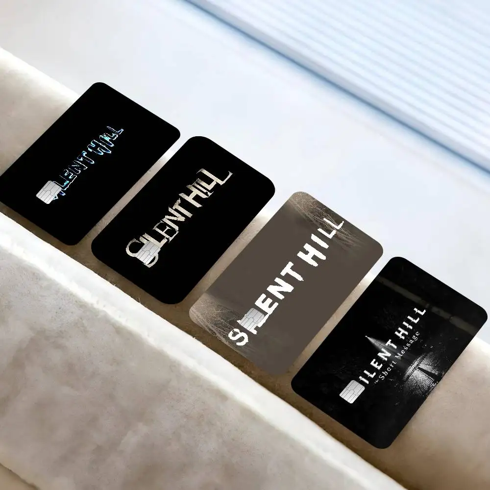 S-SilentS Hill logo Diy Credit Debit Card Sticker Party Sticker Decoration Waterproof Small Chip Card Skin Sticker