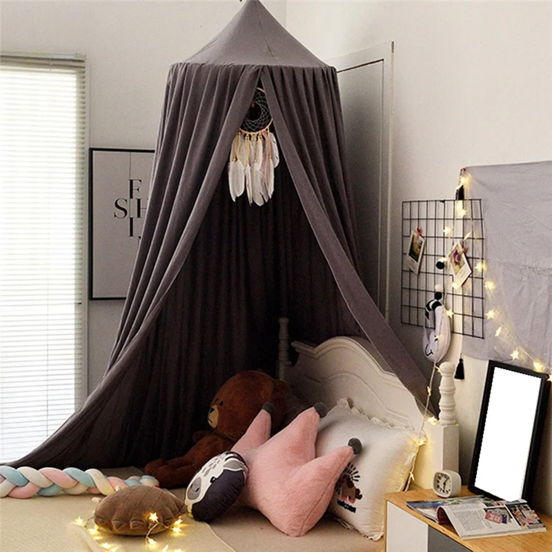 ABWE-1Set Prinses Koepel Droom Kasteel Babybeddengoed Kamer Kasteel Speeltent Hangend Huis Leeshoek Klamboe Kasteel C