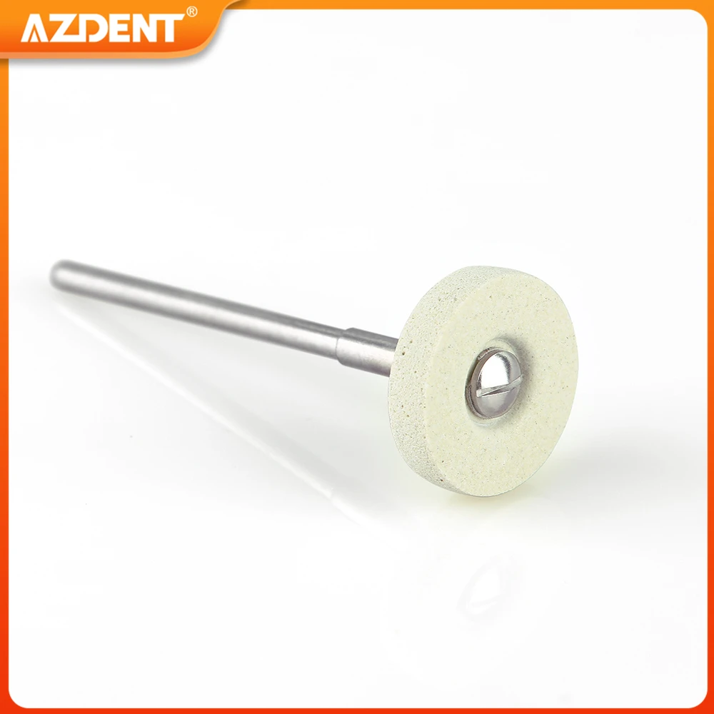 1PC Dental Ceramic Diamond Grinder AZDENT Polishing Head HP 2.35mm Medium Grit Plisher Dentistry Drills for Zirconia Porcelain