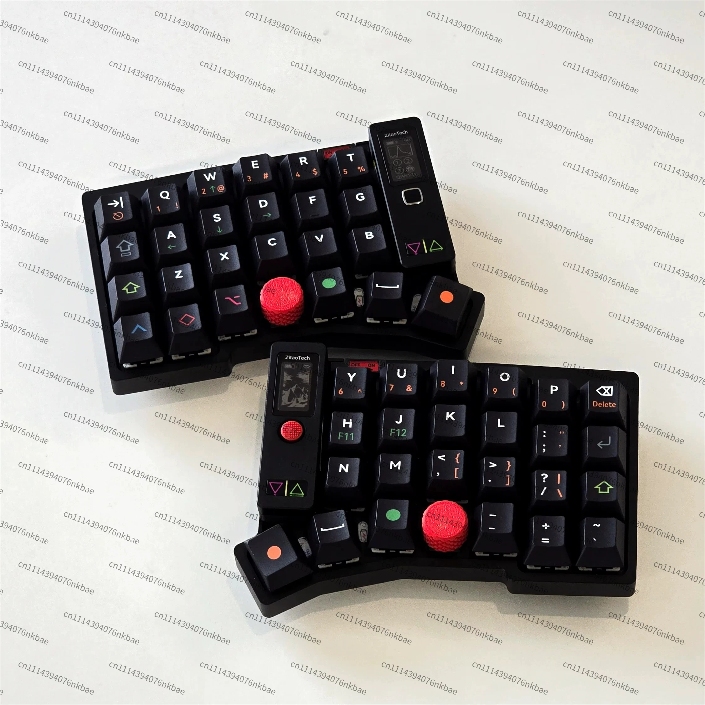 Dual Mouse Split Keyboard Little Red Dot Plus Trackpad Bluetooth USB Dual Mode Corne Arrangement