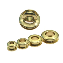 Metal Plating Round Eyelets with Washer Grommets Solid Brass Screw Back Eyelets Craft Accessory, Leather for Bags and Jeans 2Pcs