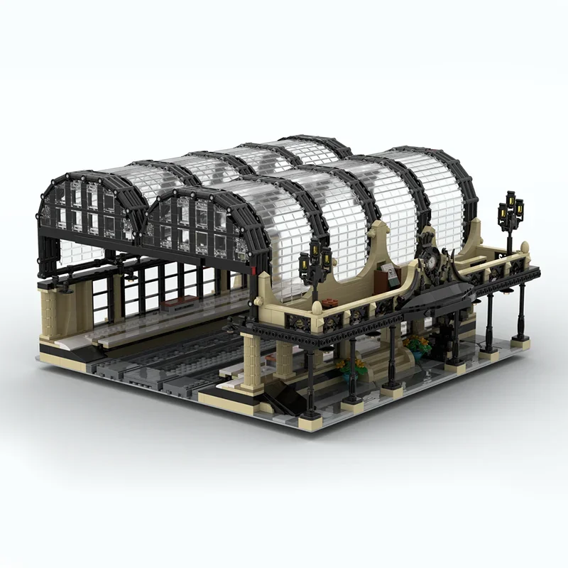 

2572pcs Moc Urban Architecture Grand Studgate Station Modularity Buildings Building Blocks Assembly Bricks Toy DIY Gifs