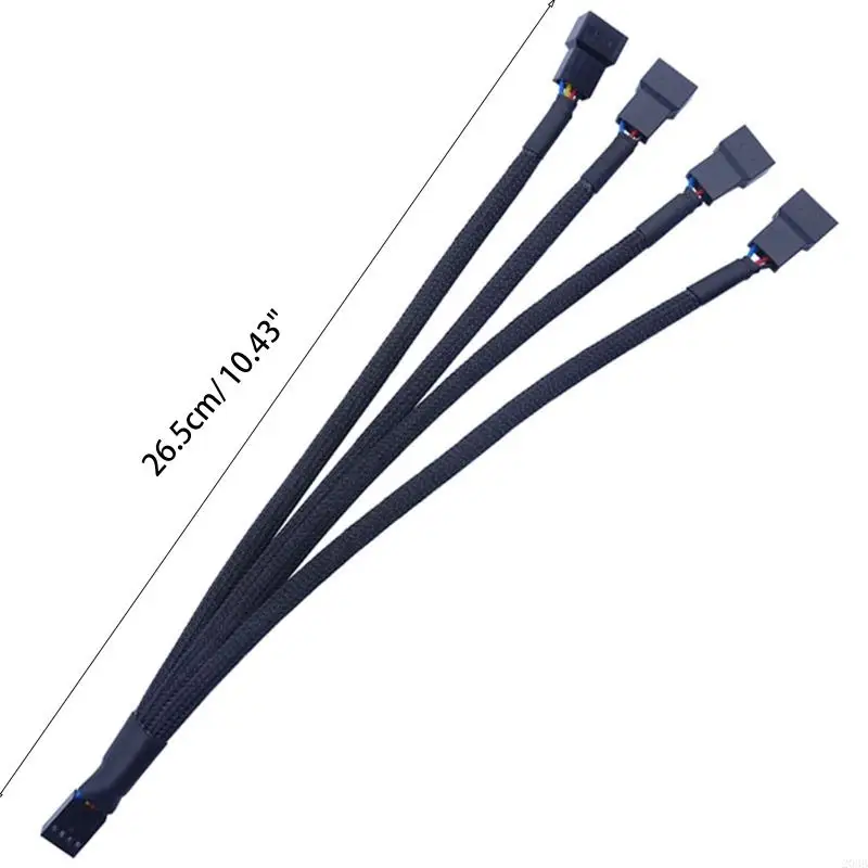 203b 1 a 4 vias ventilador principal 4pin PWM Linha Linha do computador Splitter fã ventilador