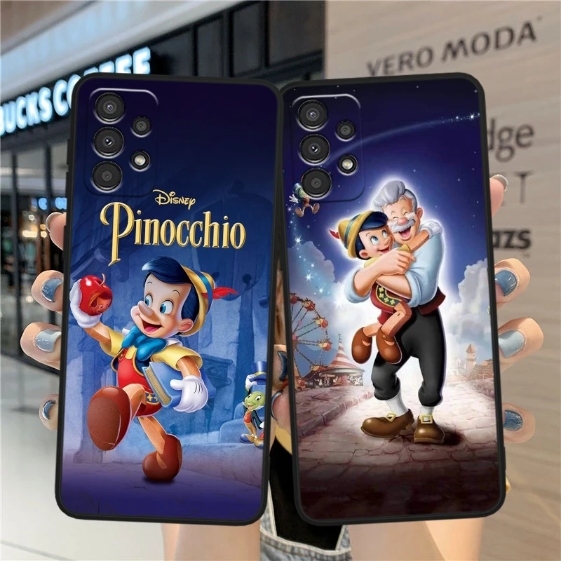 Disney Pinocchio Cute For Samsung A90 A80 A70S A60 A50S A40 A30S A20E A20S A10S Silicone Black Phone Case