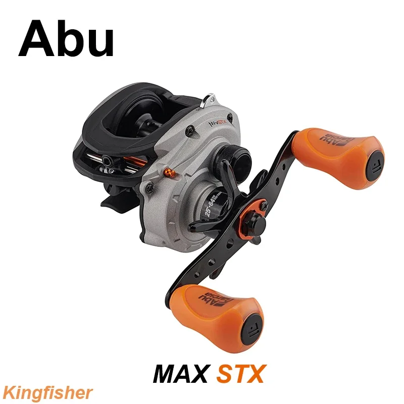 Abu MAX STX Low Profile Baitcasting Fishing Reel 6.4:1 Gear Ratio 6.8KG Max Drag Lightweight Reel with The Flipping Switch