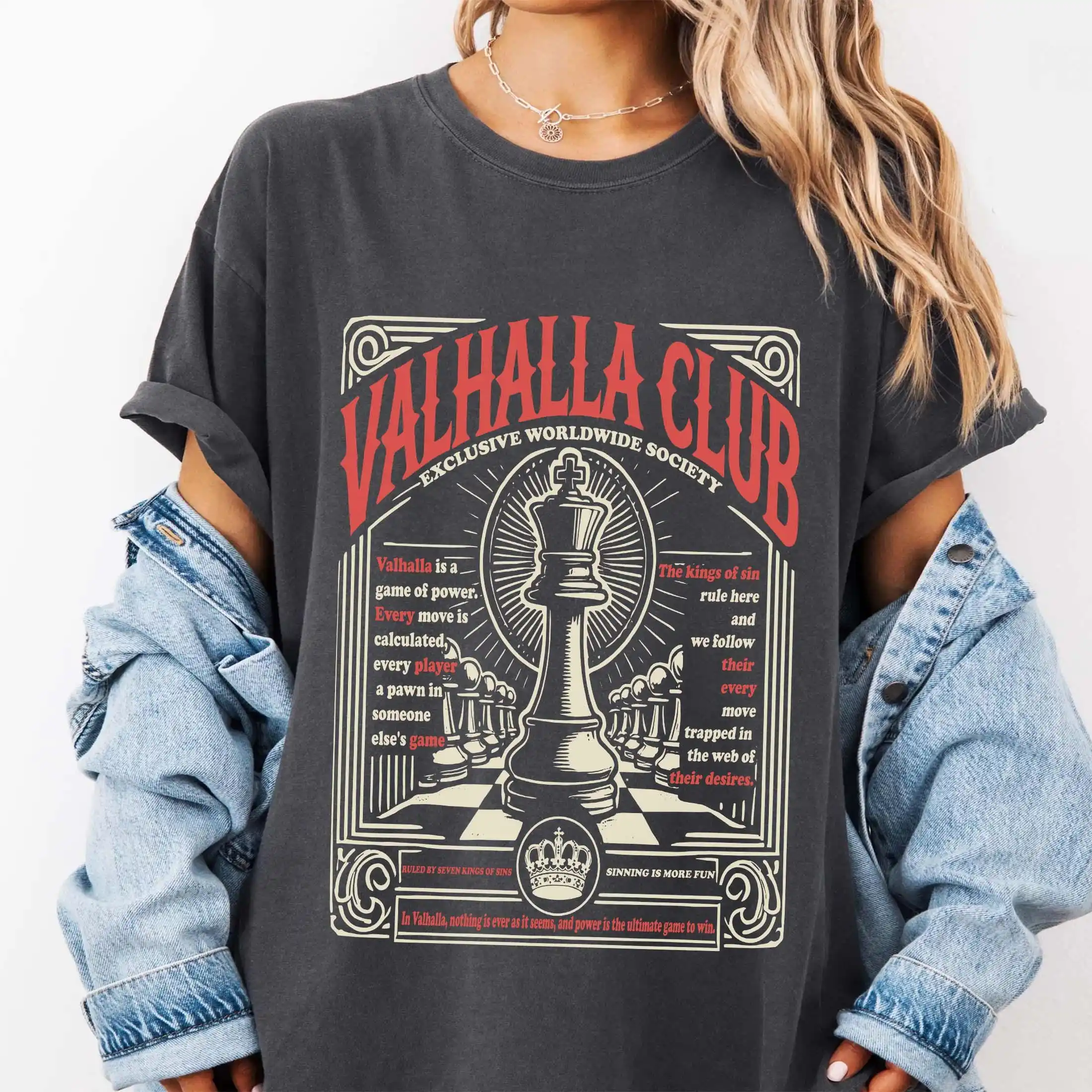 Valhalla Club Shirt, Twisted Love T-Shirt, Twisted Series Merch, King of Wrath, Romance Book, Book Lover Gift, Alex Volkov