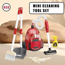 Cleaning Toy Set – Includes Vacuum, Sweeper, Bin, Brush & Spray Bottle, Educational Role-Play Gift for Ages 3+