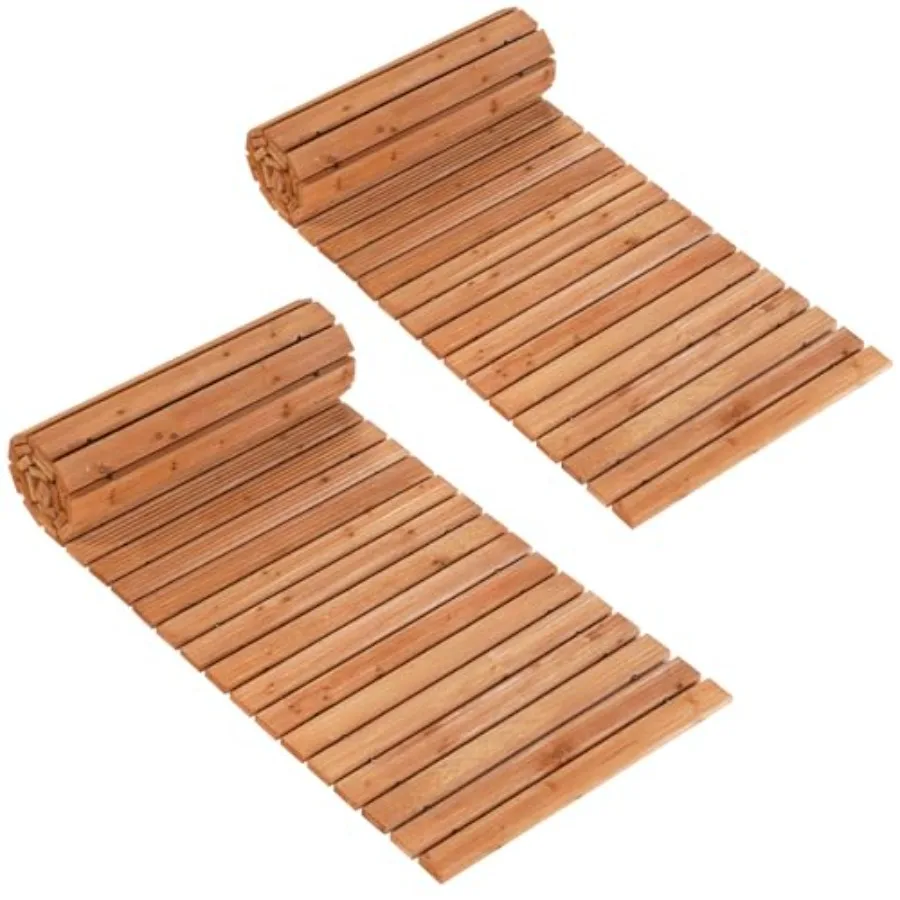 8 Feet Wooden Garden Pathway 2PCS, 21.5