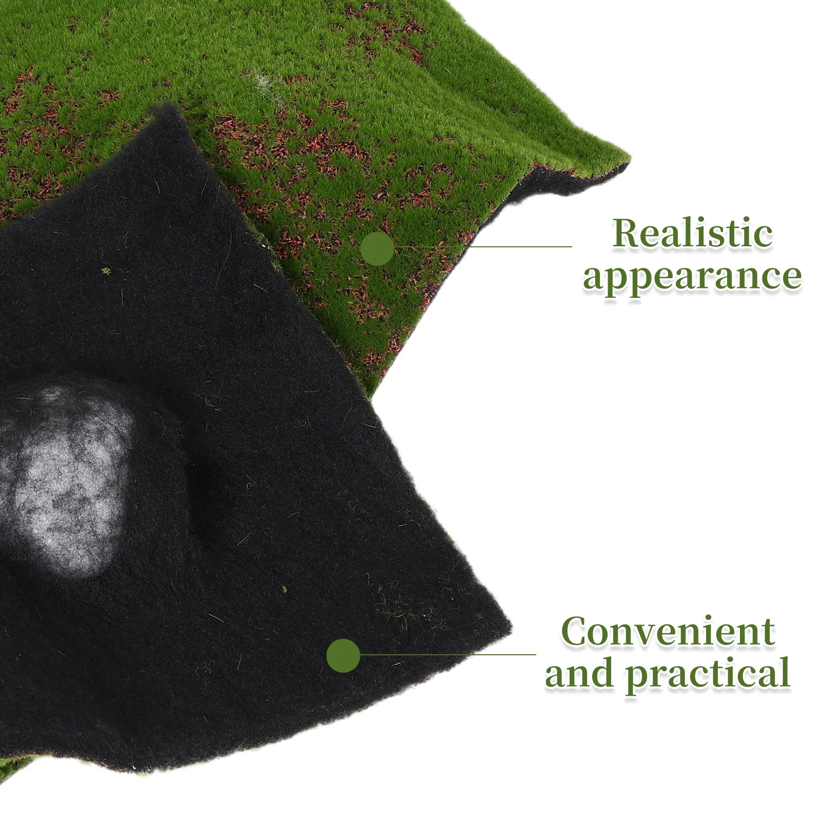 30 سنتيمتر x 1 متر الاصطناعي ماس حصيرة واقعية فو العشب العشب DIY بها بنفسك مرابي ديكور داخلي المشاريع الحرفية محاكاة النباتات الخضراء #5